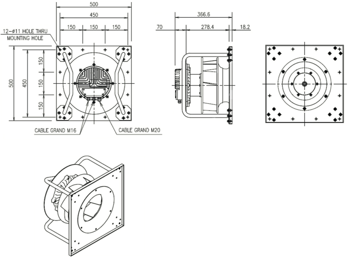 효성 EC Fan - HEC-AF-315-27 플러그 타입