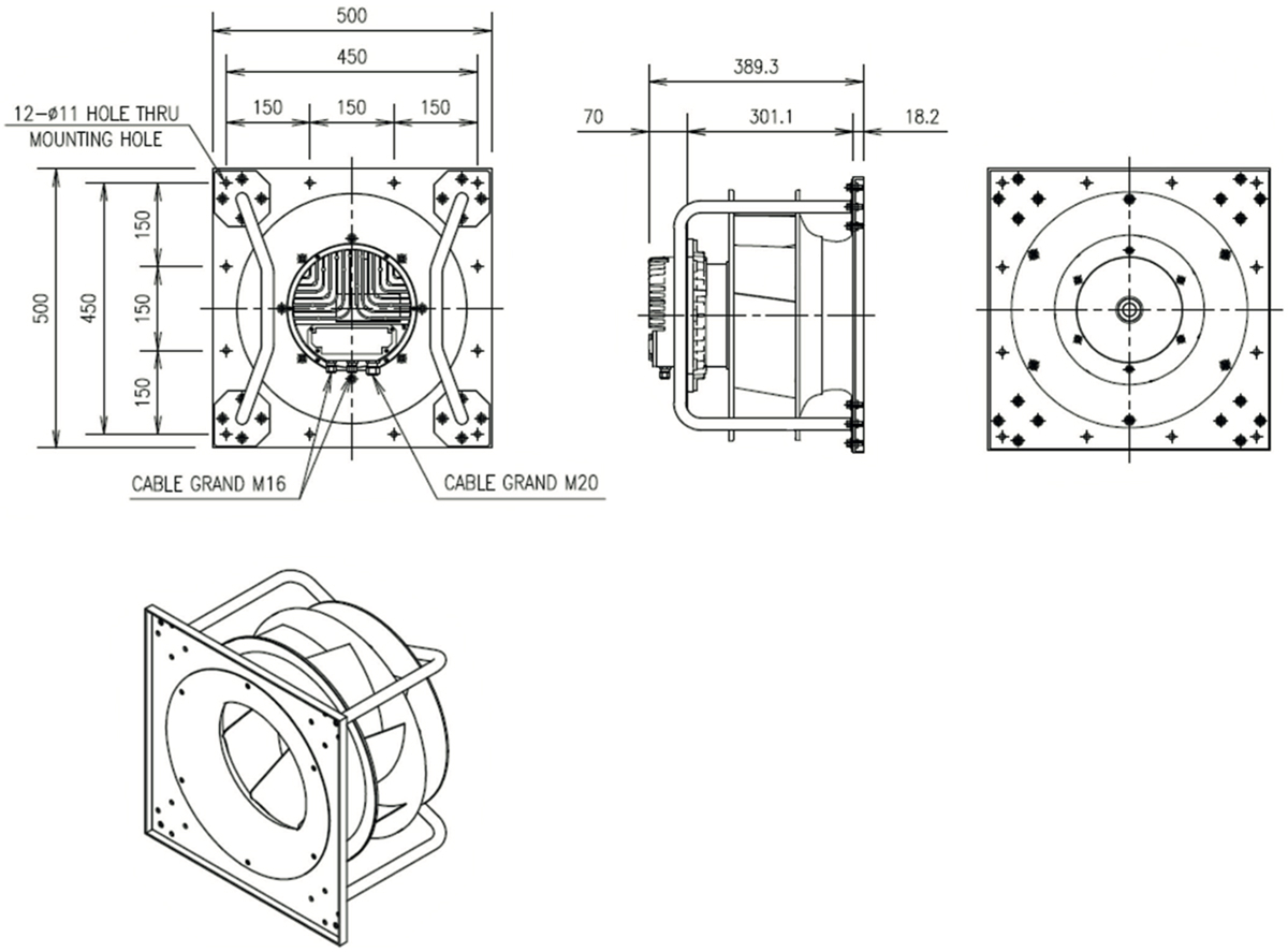 효성 EC Fan - HEC-AF-400-33 플러그 타입